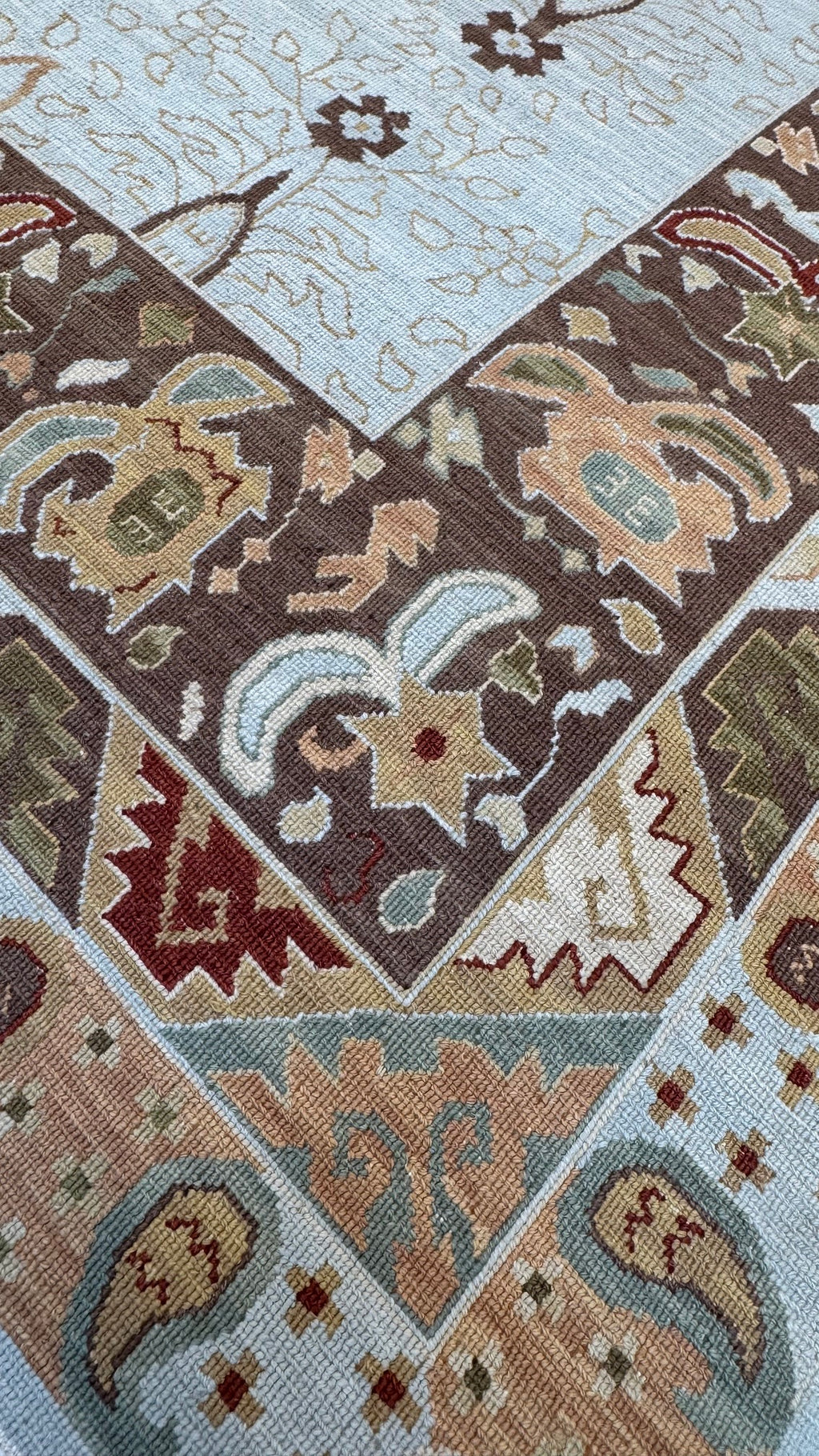 54282 Ukrainian Design Rug Sumak Weave 10' x 14'