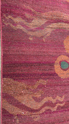 58443 Emre All Silk hand knotted Dragon Rose 8'6" x 10'9"