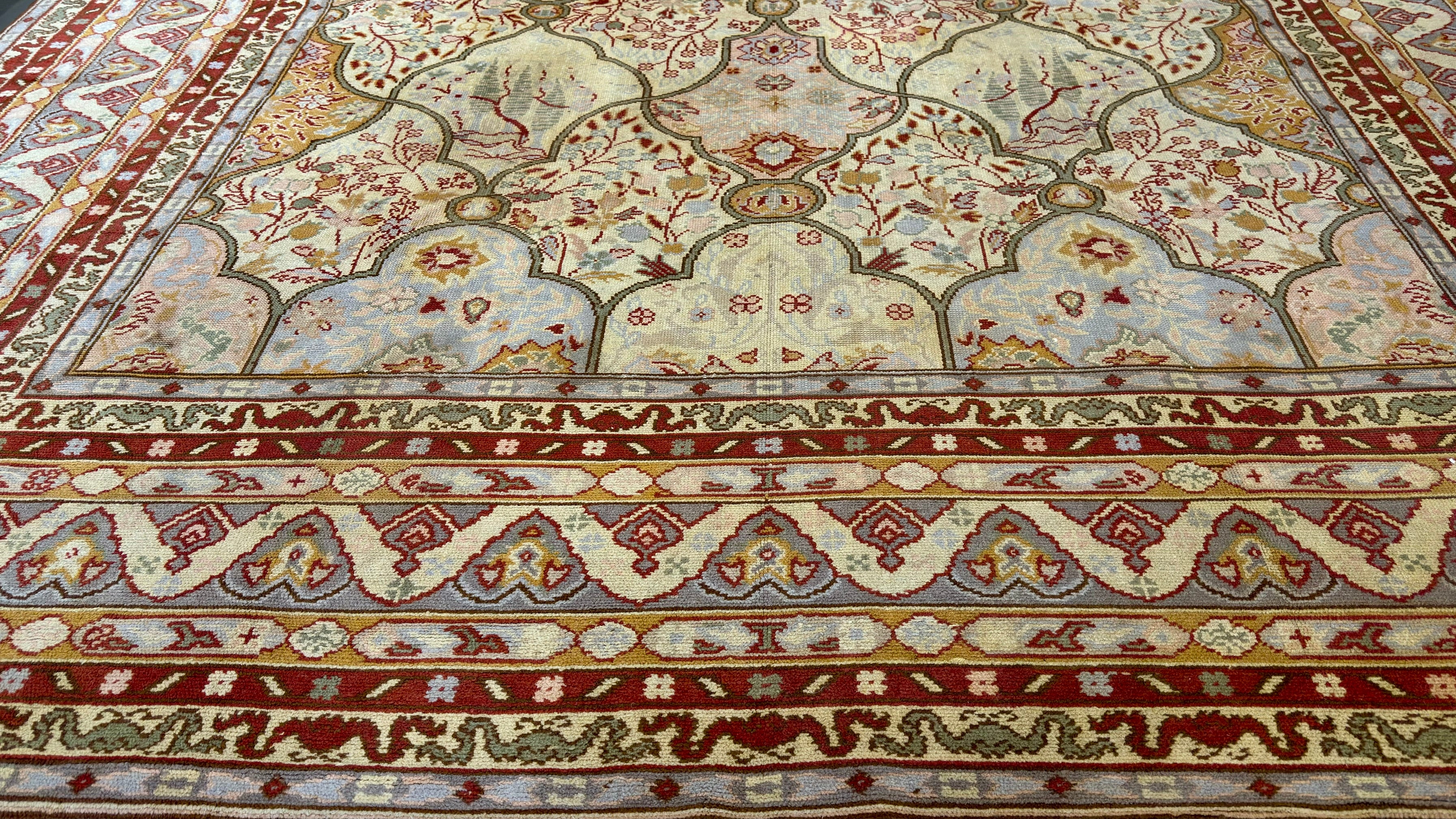 63458 Vintage All Over Persian design 9' x 12'4"