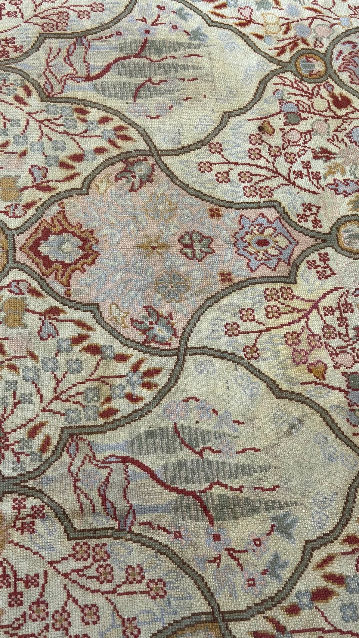63458 Vintage All Over Persian design 9' x 12'4"