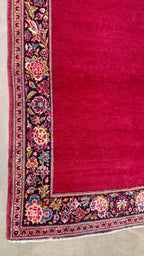 40126 Antique Kashan runner  3.04x17.01