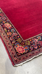 40126 Antique Kashan runner  3.04x17.01