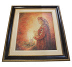Painting, lady lighting Shabbat candles 29"x34"