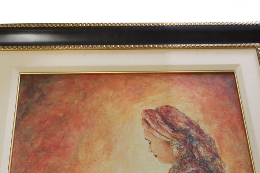 Painting, lady lighting Shabbat candles 29"x34"