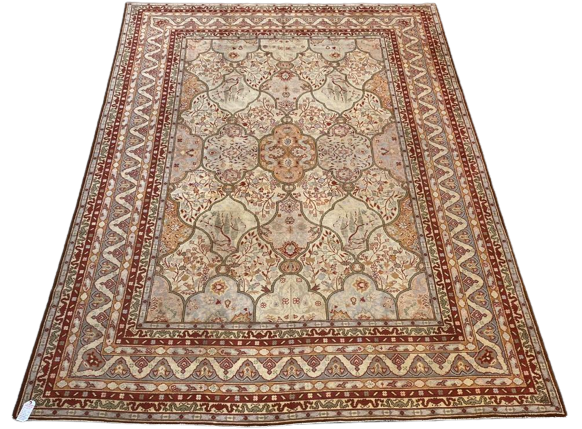 63458 Vintage All Over Persian design 9' x 12'4"