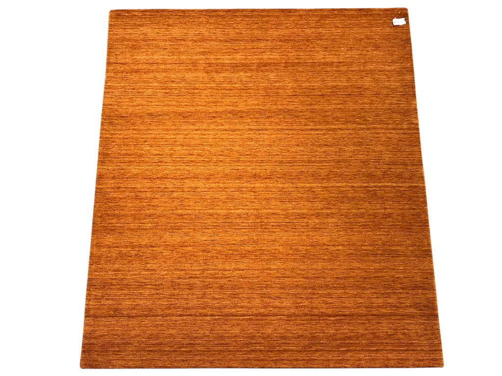 1026 8'x10' All Wool hand made rust rug