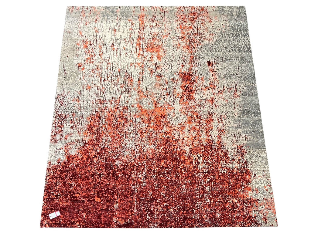 62526 8'x10' Hand knotted modern rug