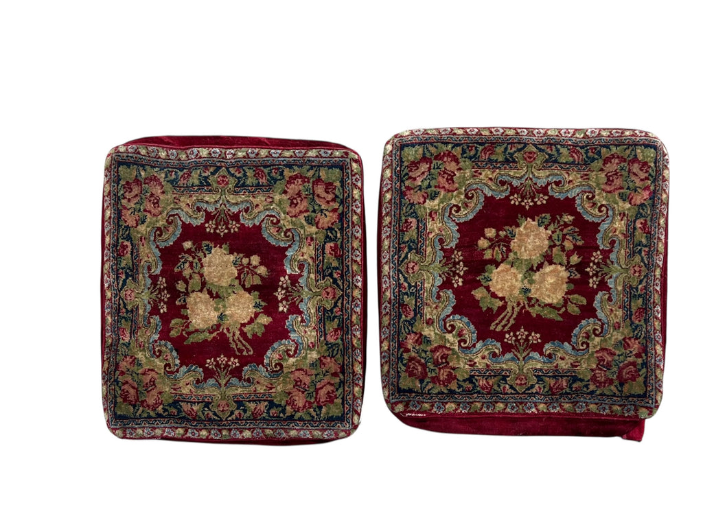 59274 & 61877 Antique Persian Kerman Pillow 20"x22"