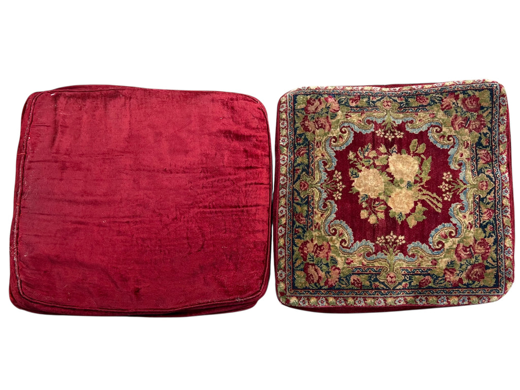 59274 & 61877 Antique Persian Kerman Pillow 20"x22"