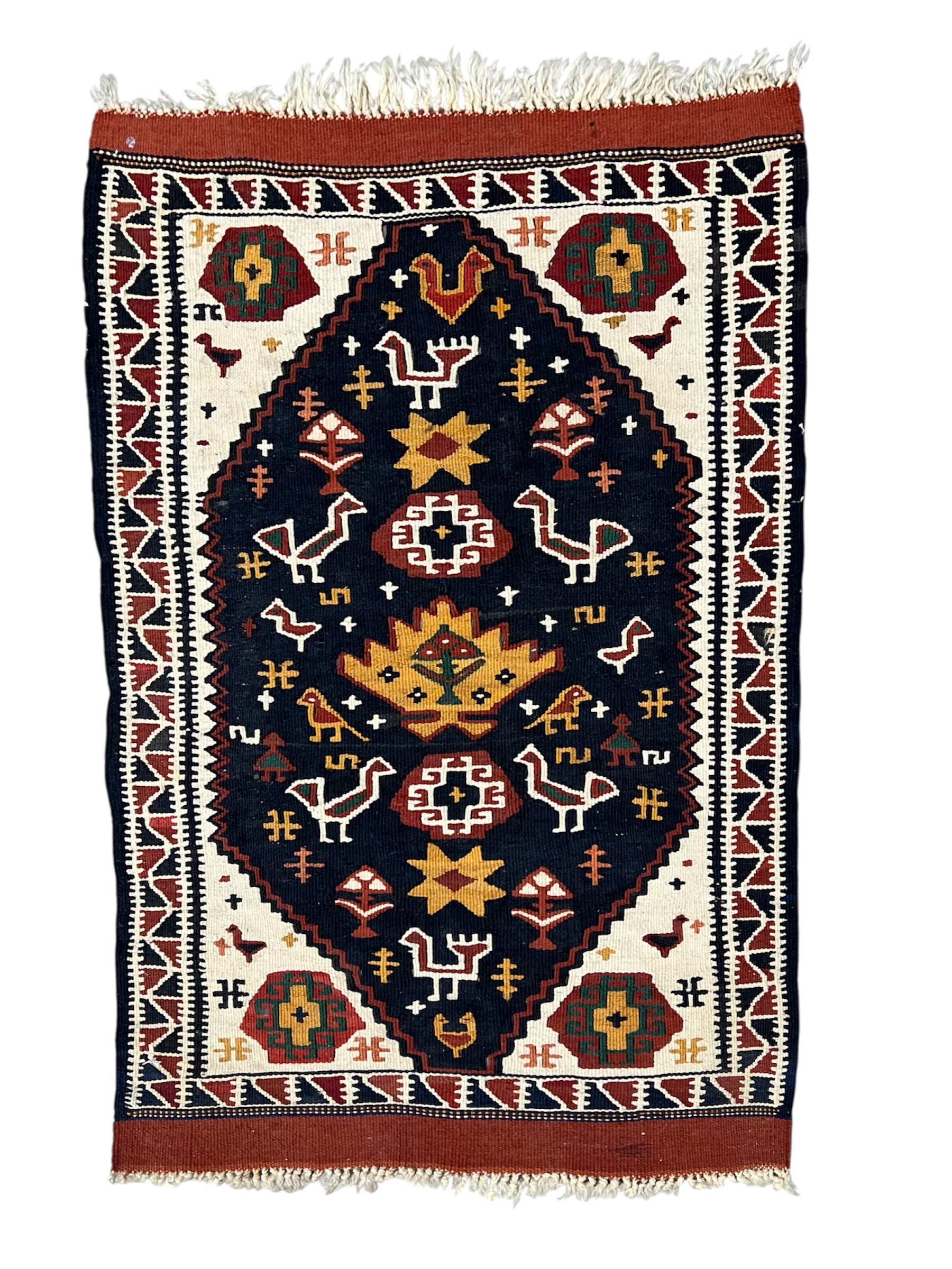 Small Persian Ghashghaie Kilim 2'1"x2'6"