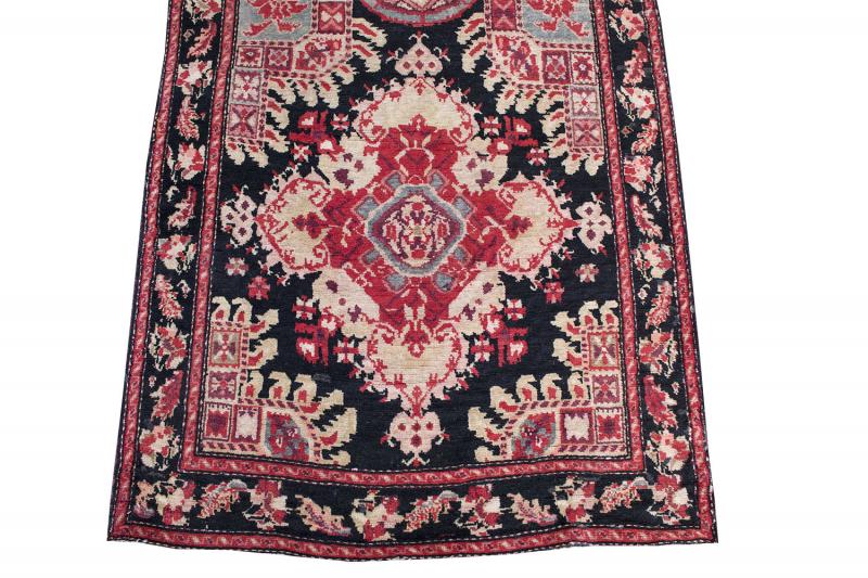 39161 Antique Karabagh runner 3'8"x18'4"