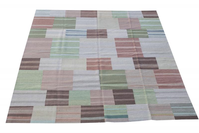 One of a kind modern Kilim 8'7"x9'7"