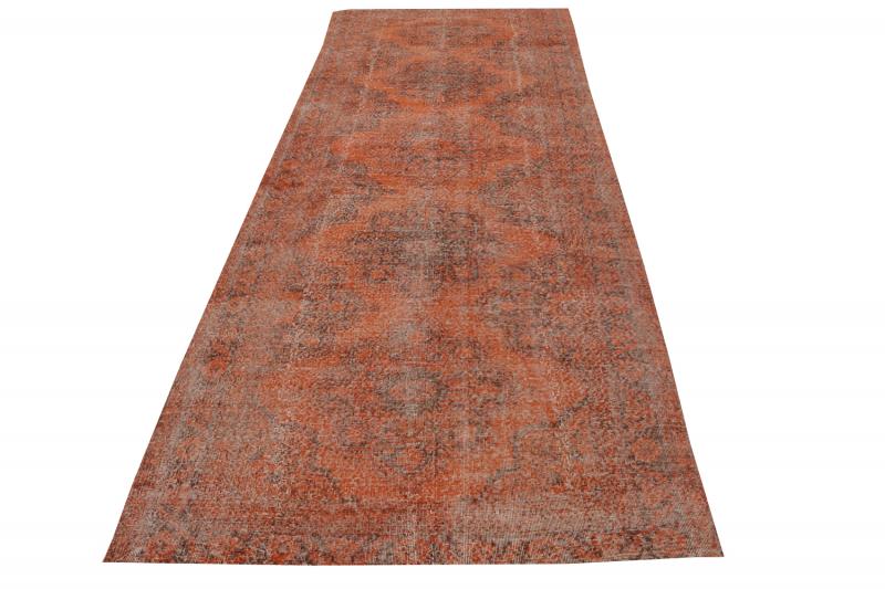56727 Vintage Turkish Overydued 4'11"x12'7"