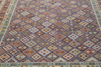 57516 Flatweave multi color kilim Oversize 15'3"x25'6"