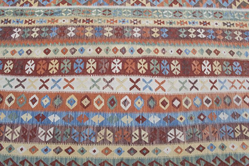 57516 Flatweave multi color kilim Oversize 15'3"x25'6"