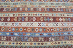 57516 Flatweave multi color kilim Oversize 15'3"x25'6"