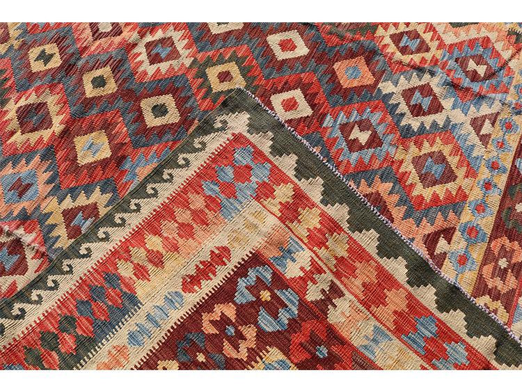 57529 Oversize Afgan kilim 16'3"x10'2"