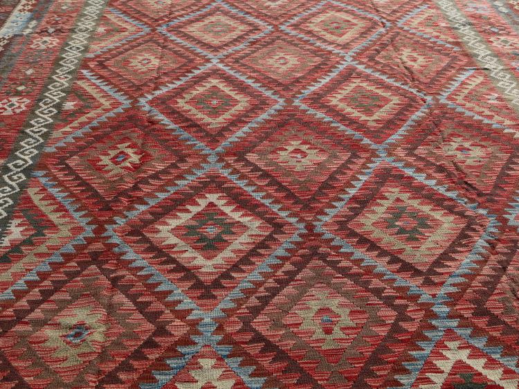 58717 Afgan kilim Oversize Kilim 9'8"x16'7"