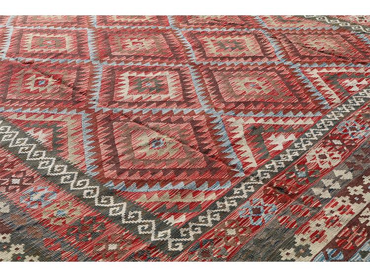 58717 Afgan kilim Oversize Kilim 9'8"x16'7"
