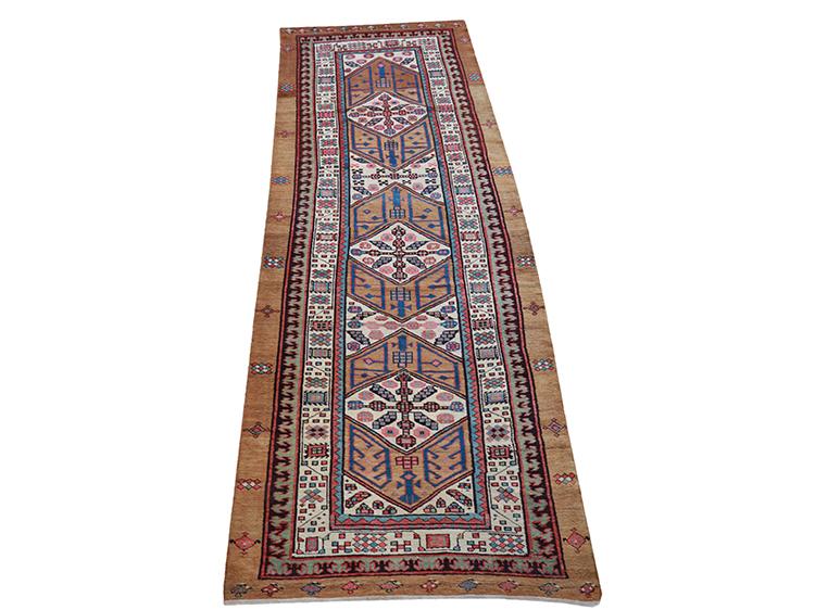 60077 Antique Persian Sarab Runner 3'8"X12'