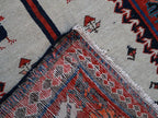 60079 Antique Persian Shahsavan Runner 3'3"X14'8"