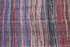60351 Vintage Turkish Handmade Flatweave 5'2" x 9'7"
