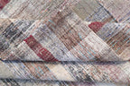 60376 Vintage Turkish Handmade Flatweave Rug Size 9'8"x6'9"