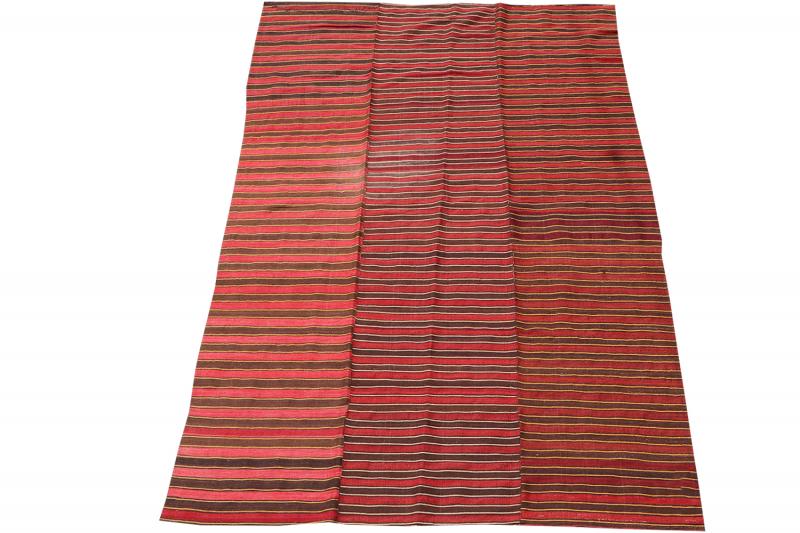 60394 Vintage Turkish flatweave - 5′11″ × 8′11″