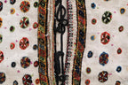 61274 Antique Persian Tribal small double bag 1.4x2.7