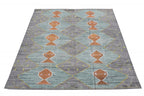 61330 Turkish Kilim 12'3"x9'1"