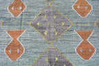 Turkish Kilim Woven with old Wool 12'3"x9'1"