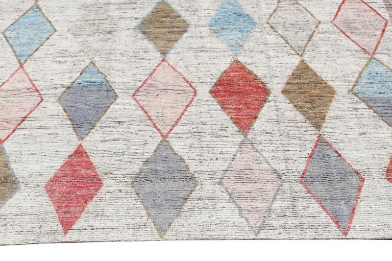 63096 Tribal rug 9'x11'7"