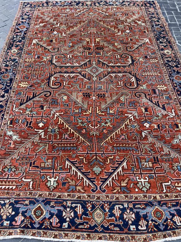 111522 Antique Heriz Rug 7'4"x10'10"
