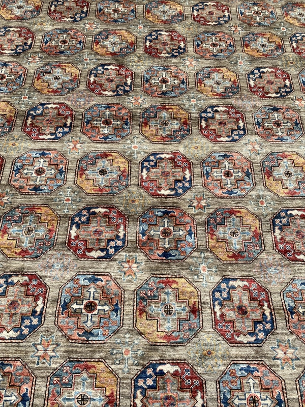 1022/9-22 Turkish Afgan Rug 10'x13'10"