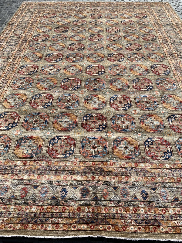 1022/9-22 Turkish Afgan Rug 10'x13'10"