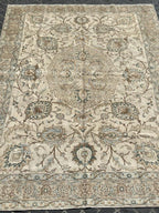 64120 Antique Tabriz 7'9"x10'8"