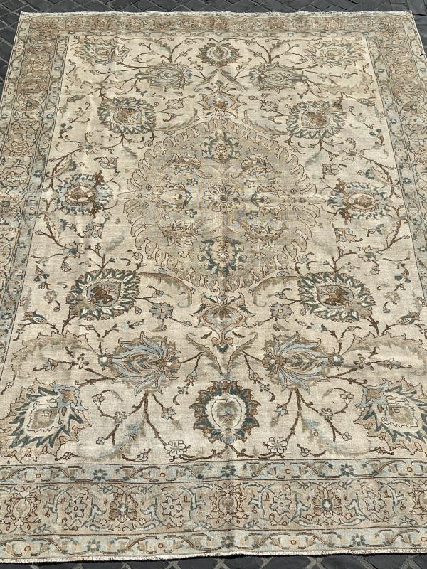 64120 Antique Tabriz 7'9"x10'8"
