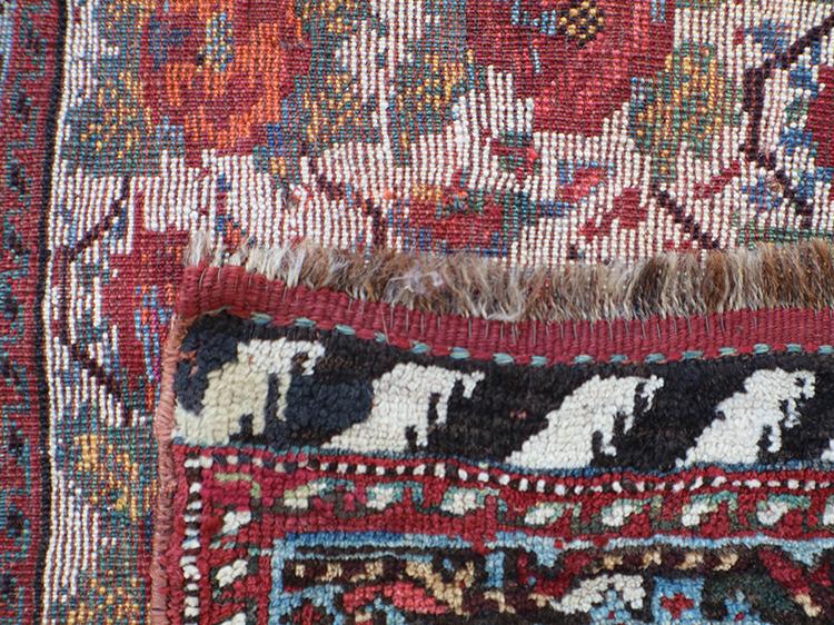 Antique afshar rug cover mint collectable  2'1"x2'5"