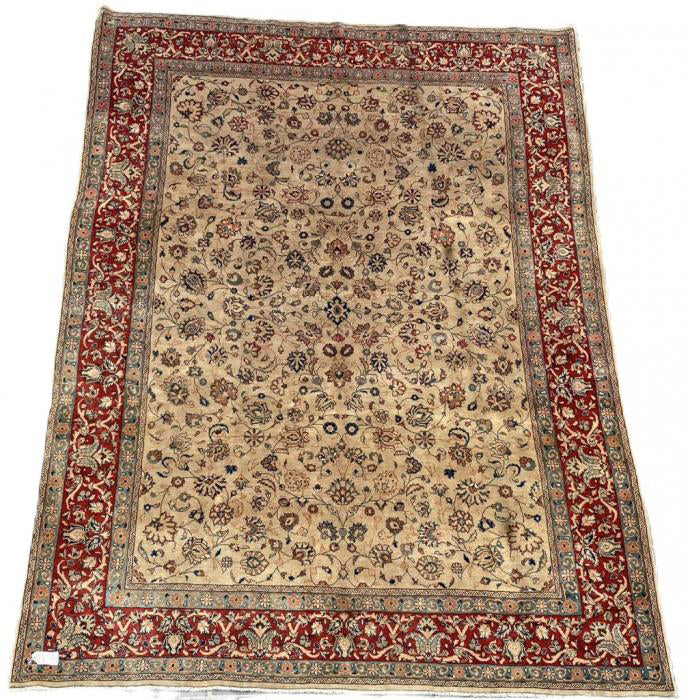 C203126 vintage Persian Saruk 8'10" x 12'9"
